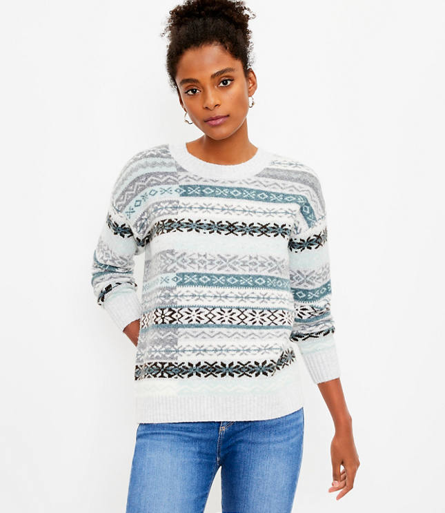 Loft 2025 patchwork sweater