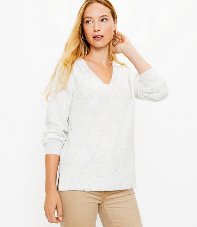 Ann taylor v neck on sale sweater