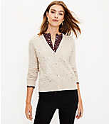 Star Sequin V-Neck Cardigan carousel Product Image 1
