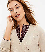 Star Sequin V-Neck Cardigan carousel Product Image 2