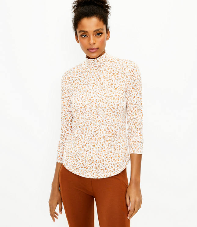 Silky roll neck clearance top