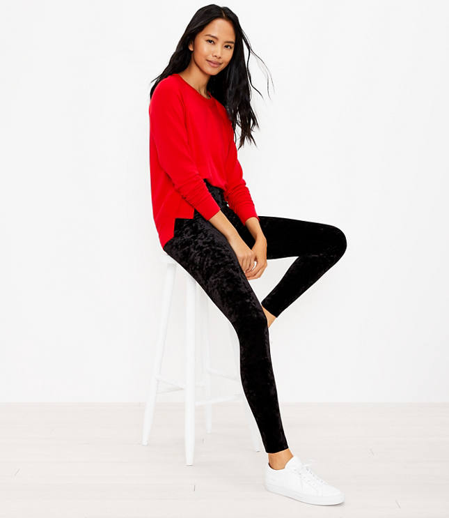 Athletic Velour velvet leggings