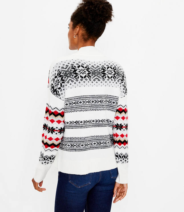 19AW kolor PATCHWORK FAIR ISLE SWEATE