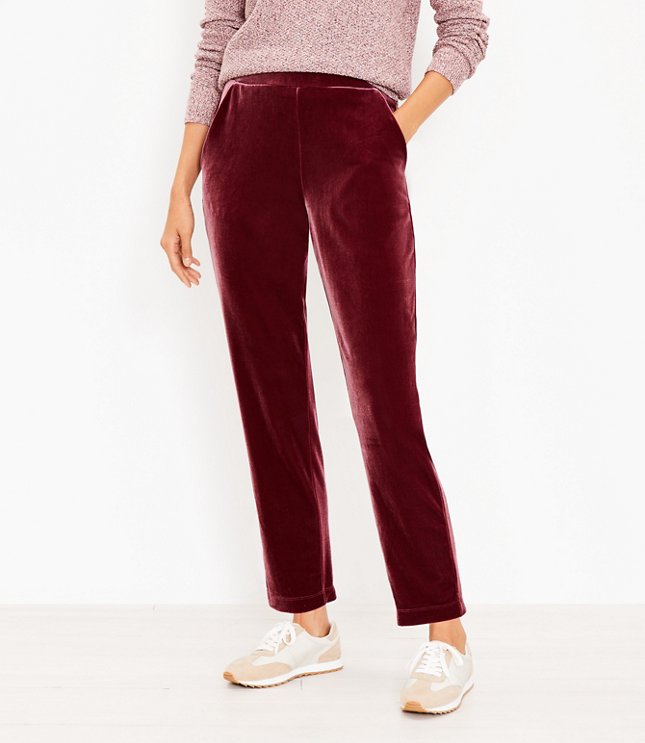 Buy a Aeropostale Womens Velvet Pull On Casual Trouser Pants
