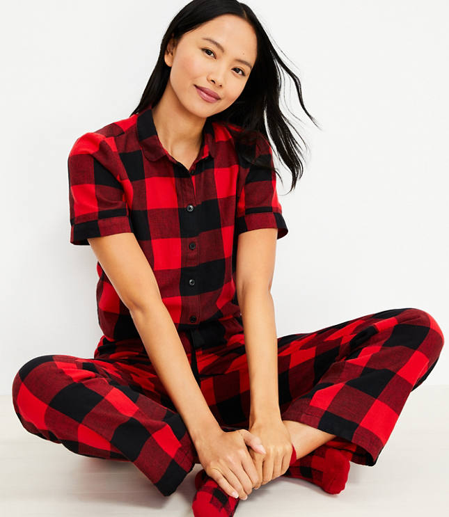 Black buffalo plaid online pajamas