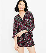 Heart Ruffle Pajama Shorts carousel Product Image 1