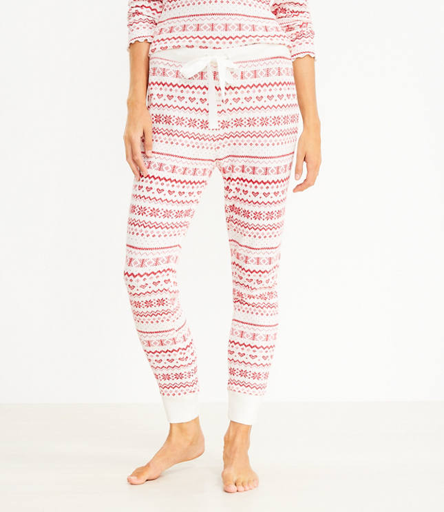 Fair Isle Jogger Pajama Pants