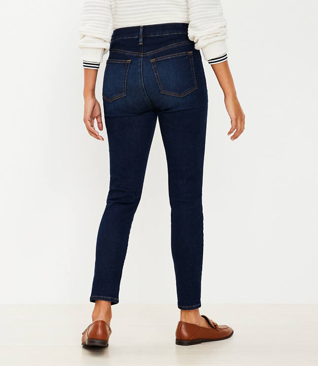 Curvy High Rise Skinny Jeans in Classic Dark Indigo Wash