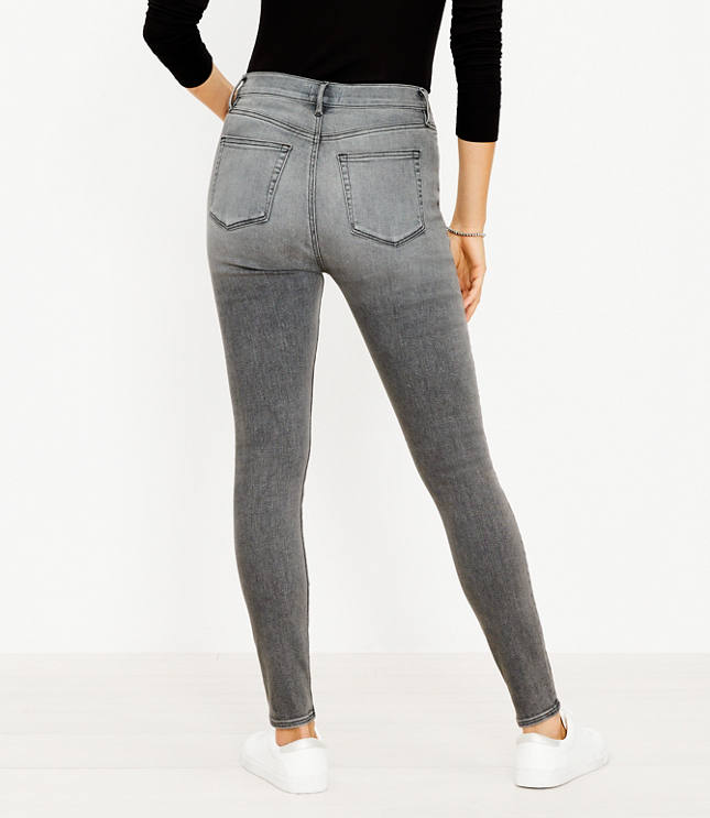 Pale grey jeggings best sale