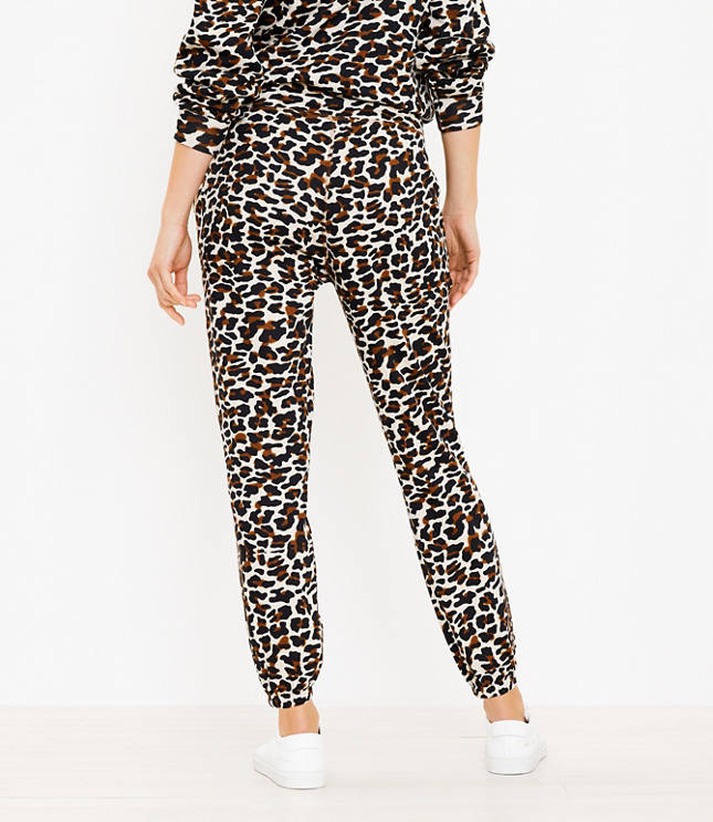 Leopard sweatpants on sale