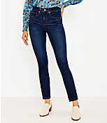 Mid Rise Skinny Jeans in Classic Dark Indigo Wash carousel Product Image 1