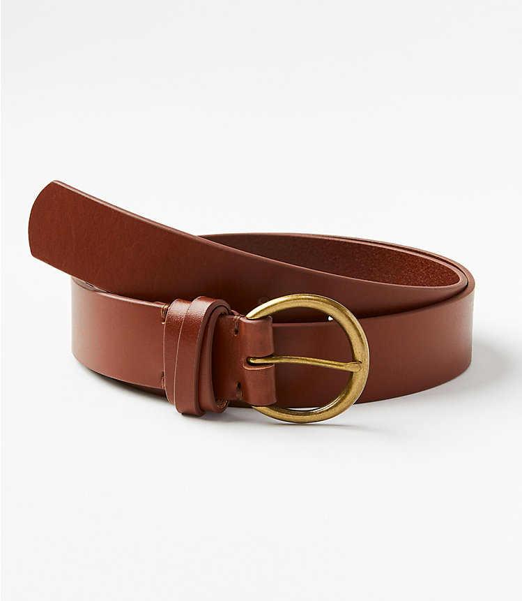 Double Keeper Leather Belt image number null