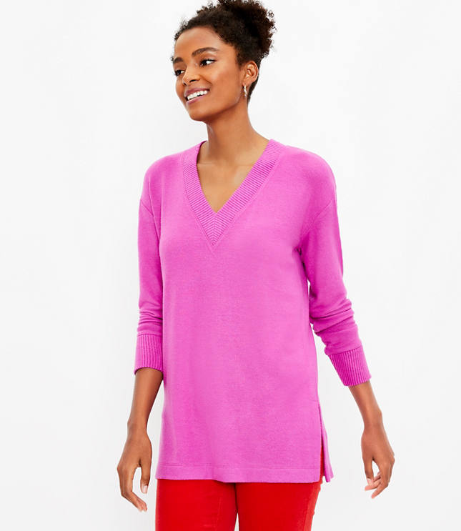 LONG SLEEVE V NECK TUNIC