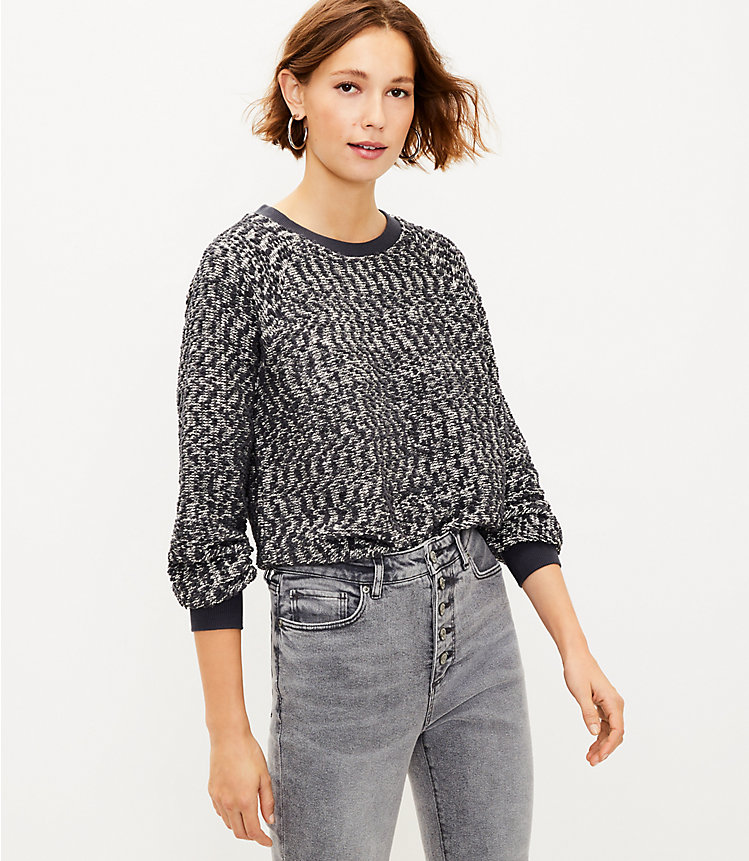 Boucle Sweatshirt (Coastal Gray, Various Size)