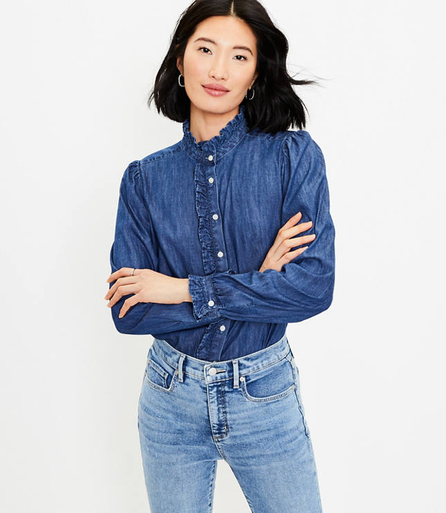 Loft cheap chambray top