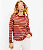 Striped Waffle Shirttail Tunic Top carousel Product Image 1
