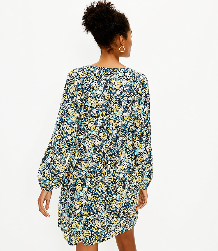 Tall Floral Side Tie Swing Dress image number 2