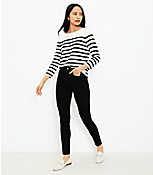 Petite Curvy High Rise Skinny Jeans in Black carousel Product Image 2