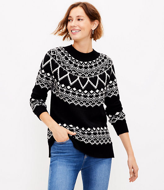 Loft Fair Isle Tunic Sweater