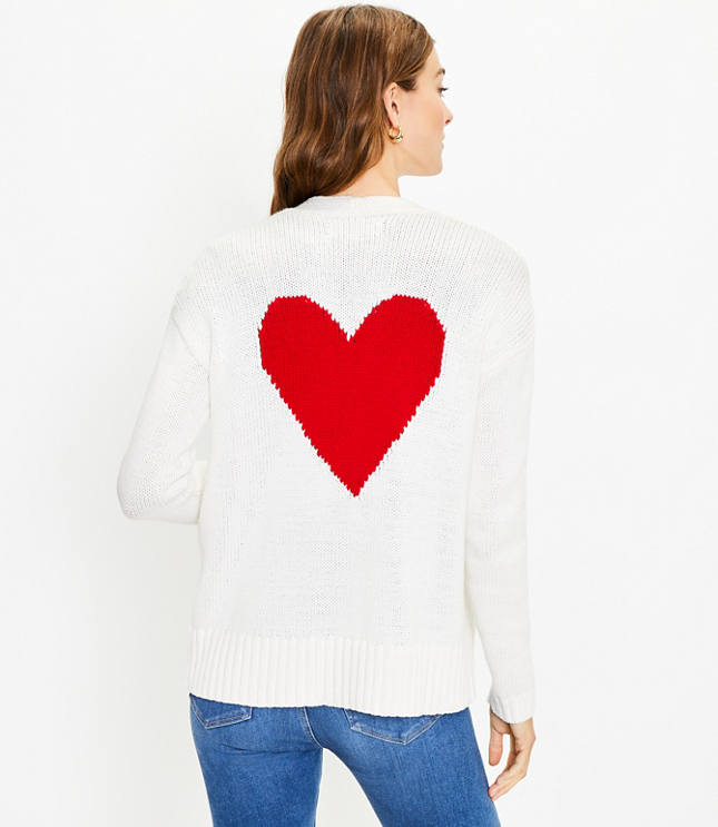 Open Back Heart Sweater - Red – Moda Boutique