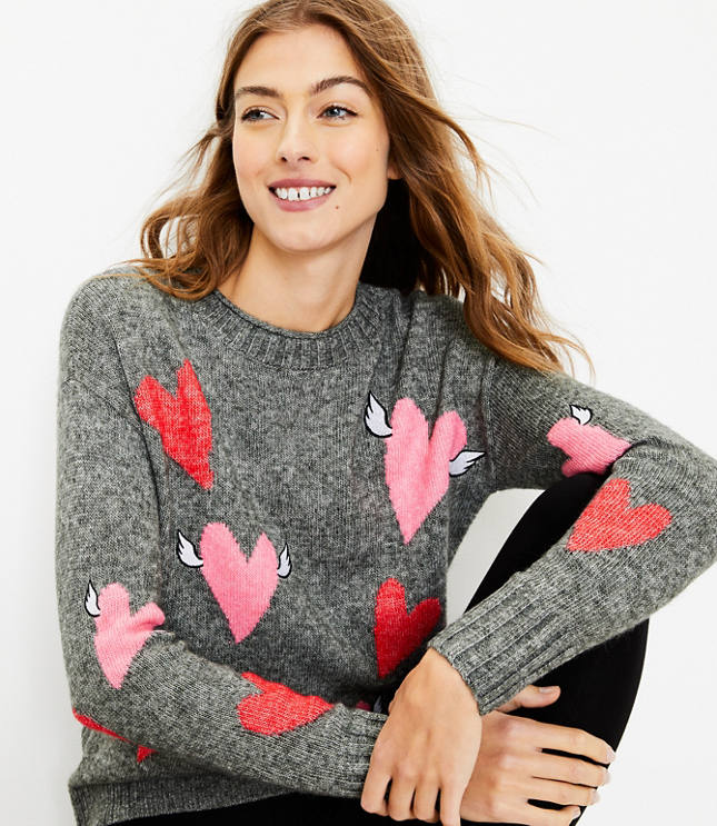 Lou & Grey Heart Sweater