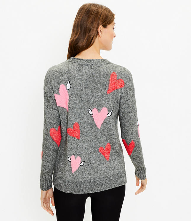 LOFT Lou & Grey Heart Emoji Fleeceback Sweatshirt - ShopStyle