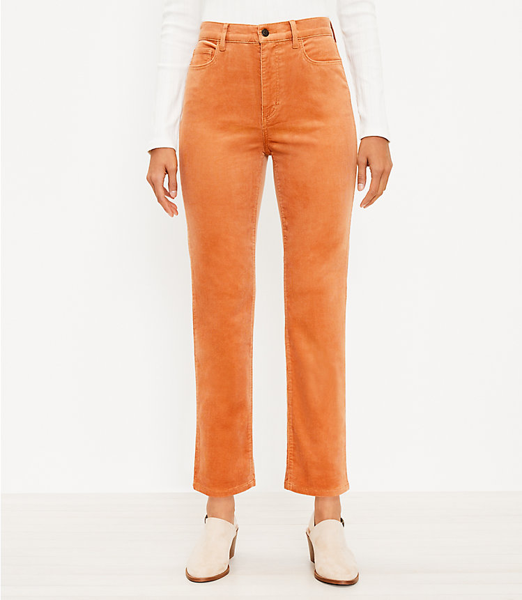 Straight Corduroy Pants image number null