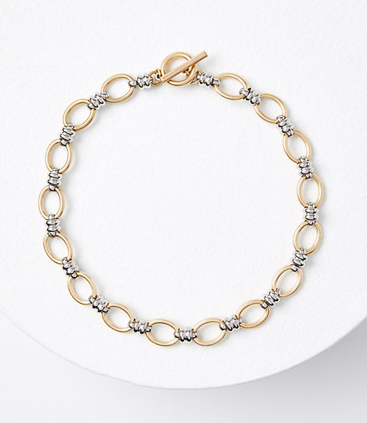 Loft Mixed Metal Chain Necklace