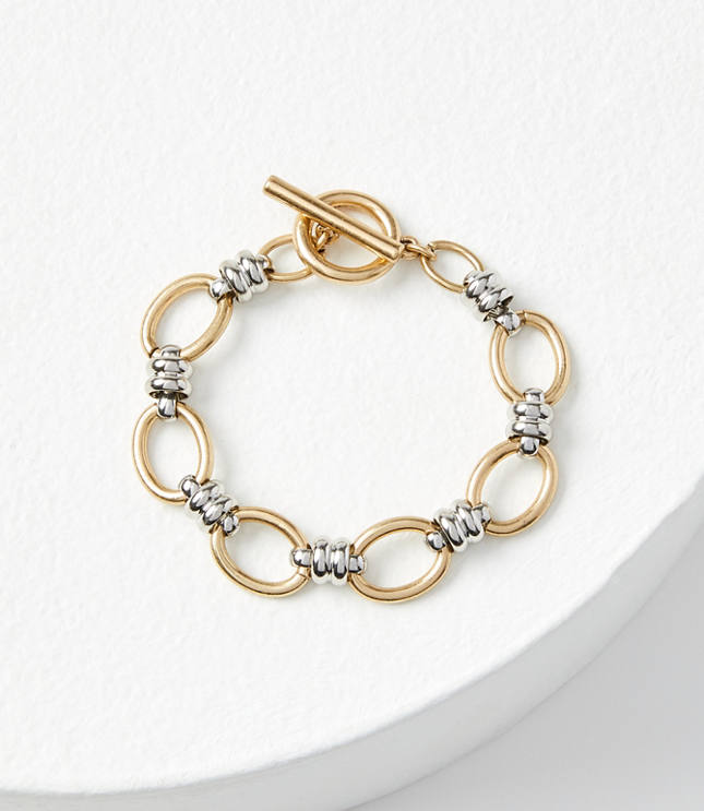 Mixed Metal Chain Bracelet