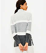 Petite Striped Zip Tunic Sweater carousel Product Image 3