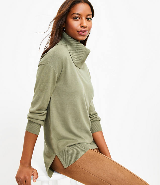 Cowl Neck Tunic Sweater