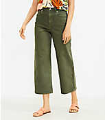 High Rise Wide Leg Crop Jeans carousel Product Image 1