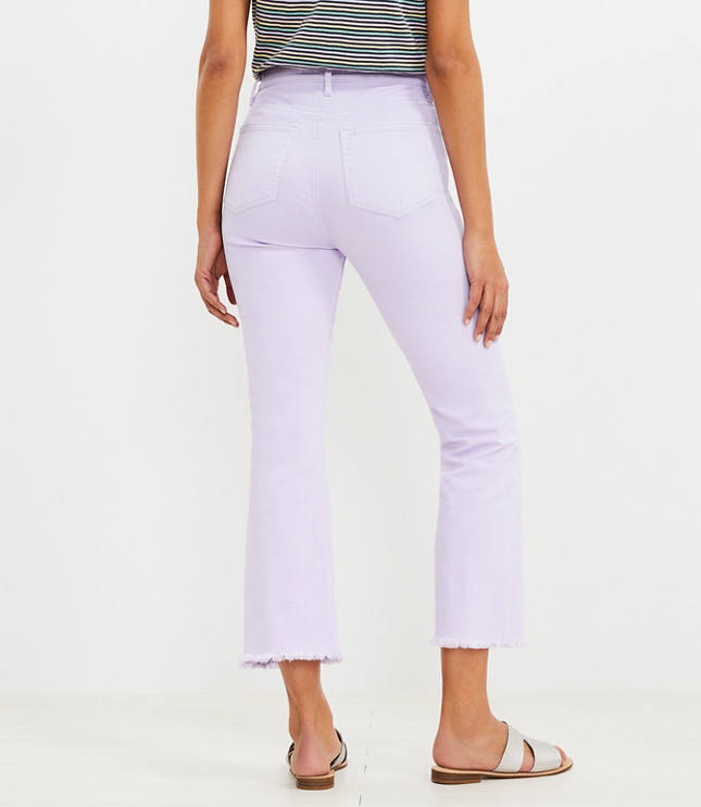 Magic Ankle Crop Skinny Pants in Lavender