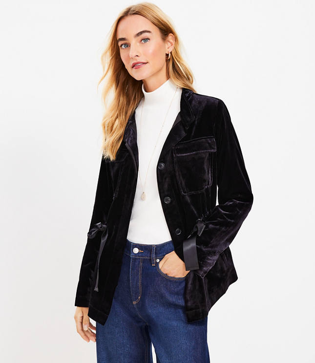 Velvet Utility Jacket