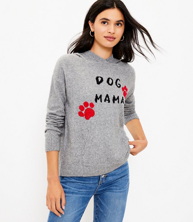 Loft Lou & Grey Dog Mama Hoodie Sweater