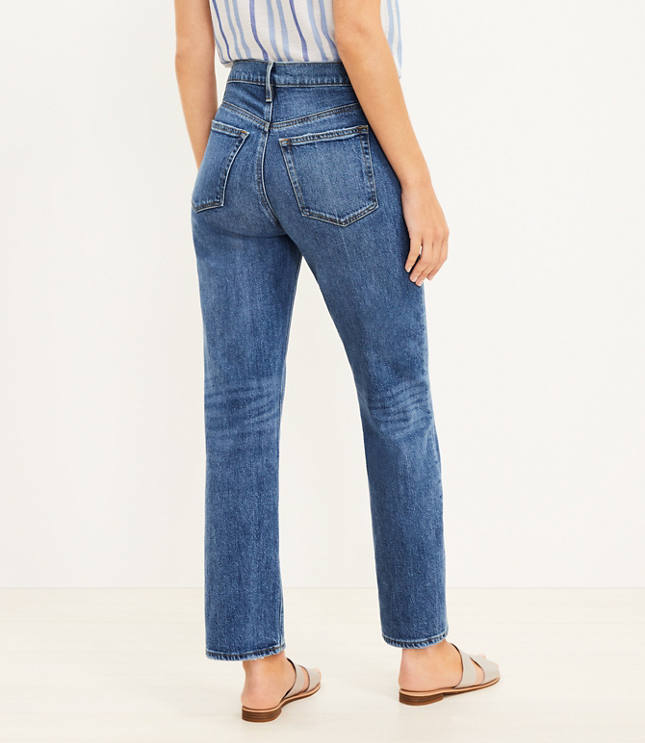 Loft the curvy 90s high waist straight leg shops jean