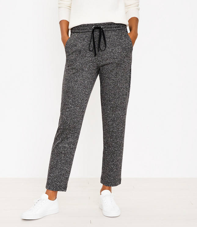 Melange Knit Jogger Pants