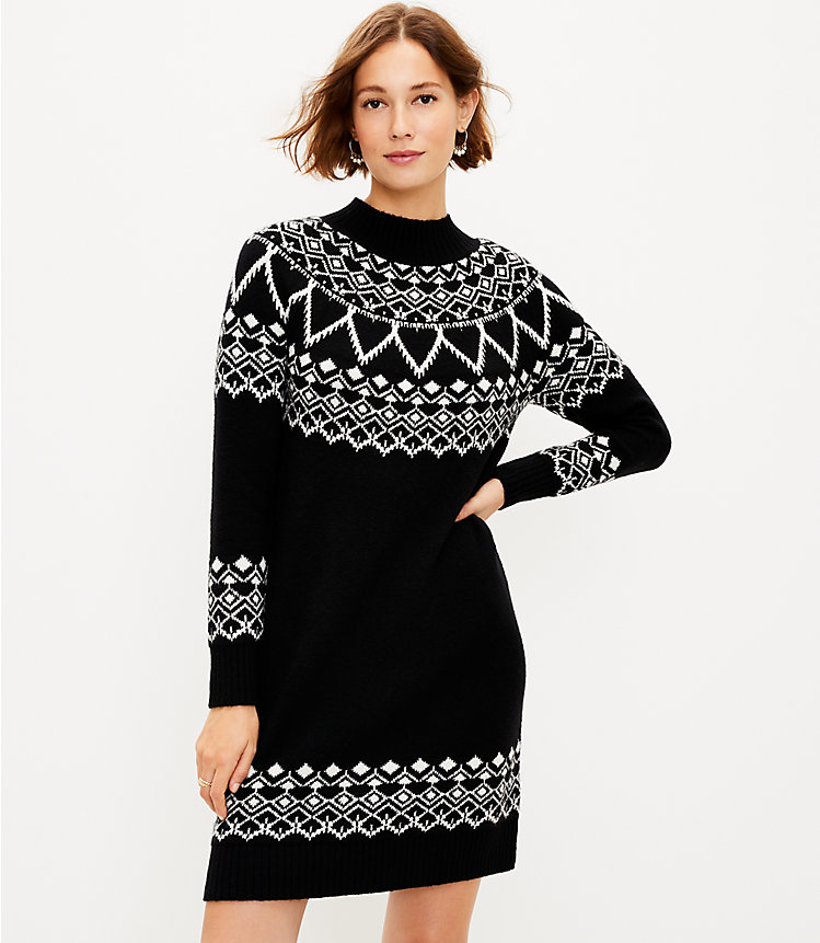 Fair Isle Sweater Dress image number 0