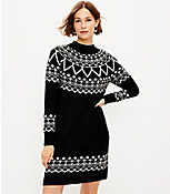 Fair Isle Sweater Dress carousel Product Image 1