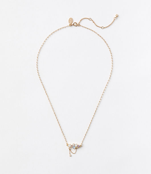 Loft Stone Cluster Chain Necklace