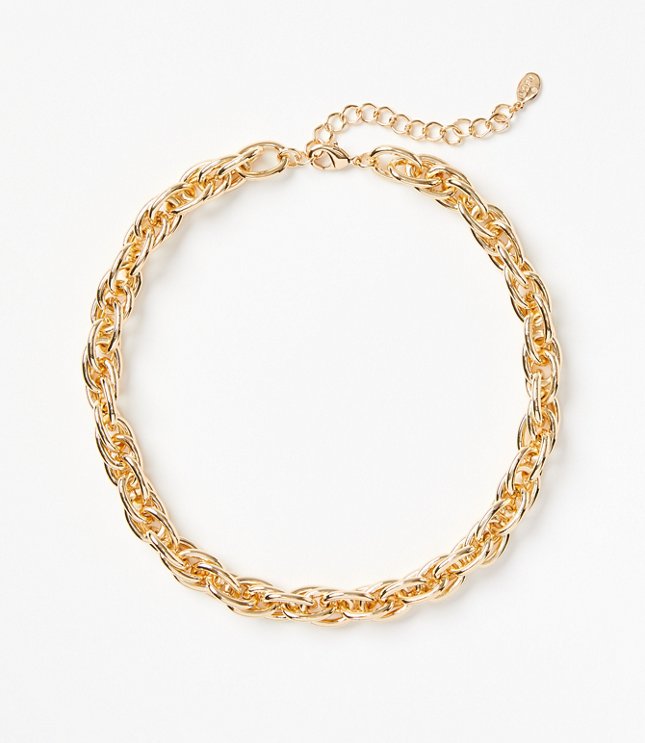 Loft Twisted Chain Necklace