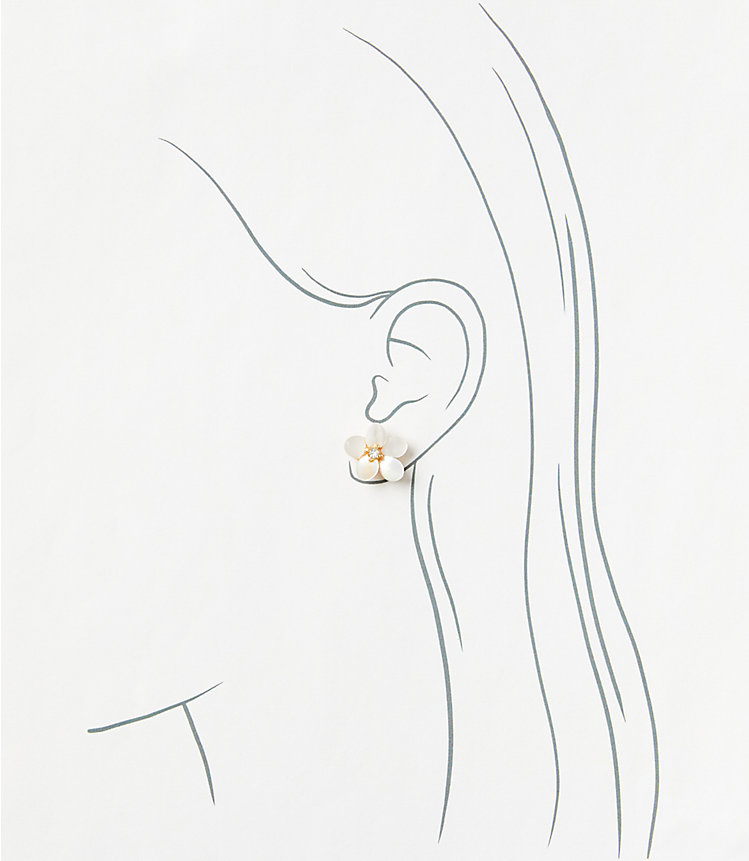 Flower Stud Earrings image number 1