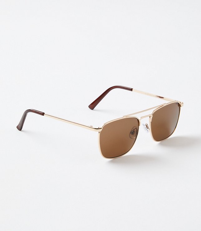 Rectangle Aviator Sunglasses
