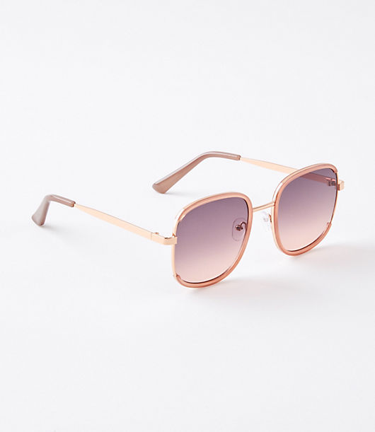 Loft Square Metal Sunglasses