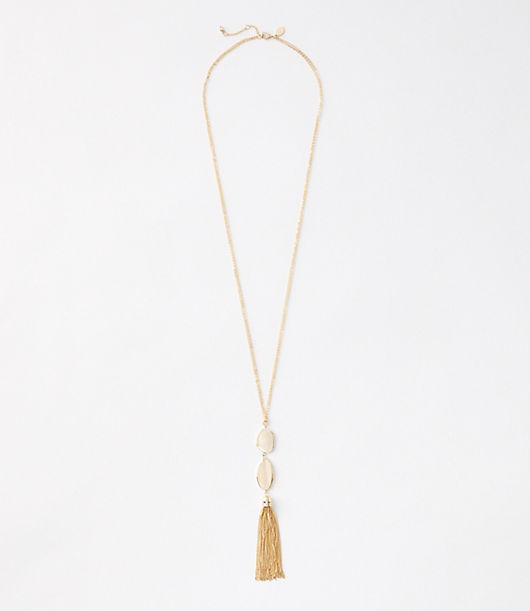 Loft Stacked Tassel Pendant Necklace