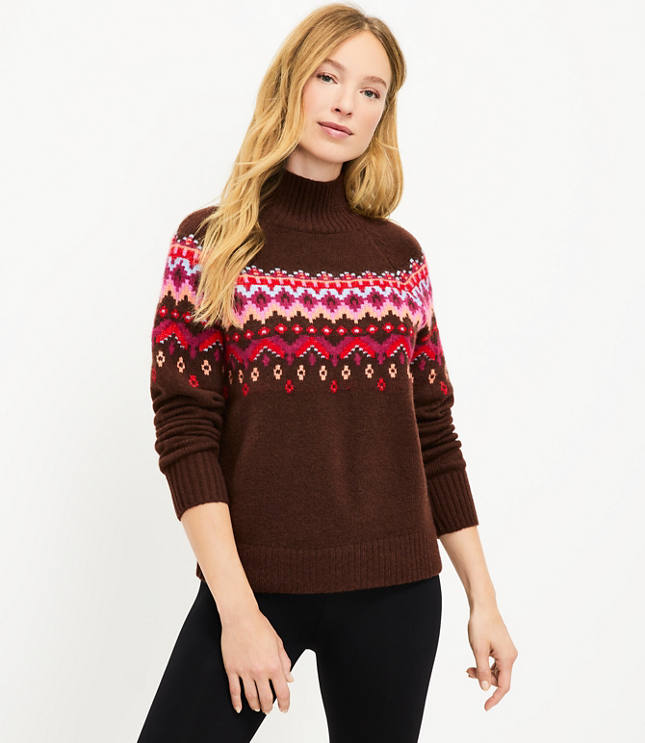 Lou & Grey Women's Jacquard Sweater