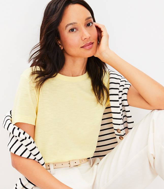 Women's Yellow Tops Loft