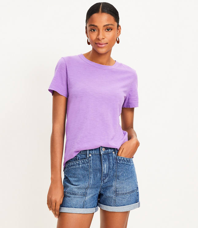 Uniform Crew Tee in Lilac