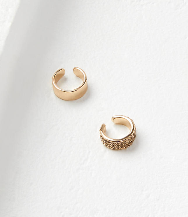 Pave Ear Cuff Set