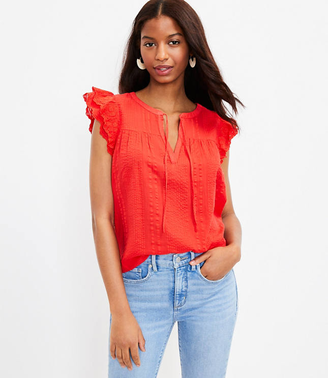 Red blouse hot sale